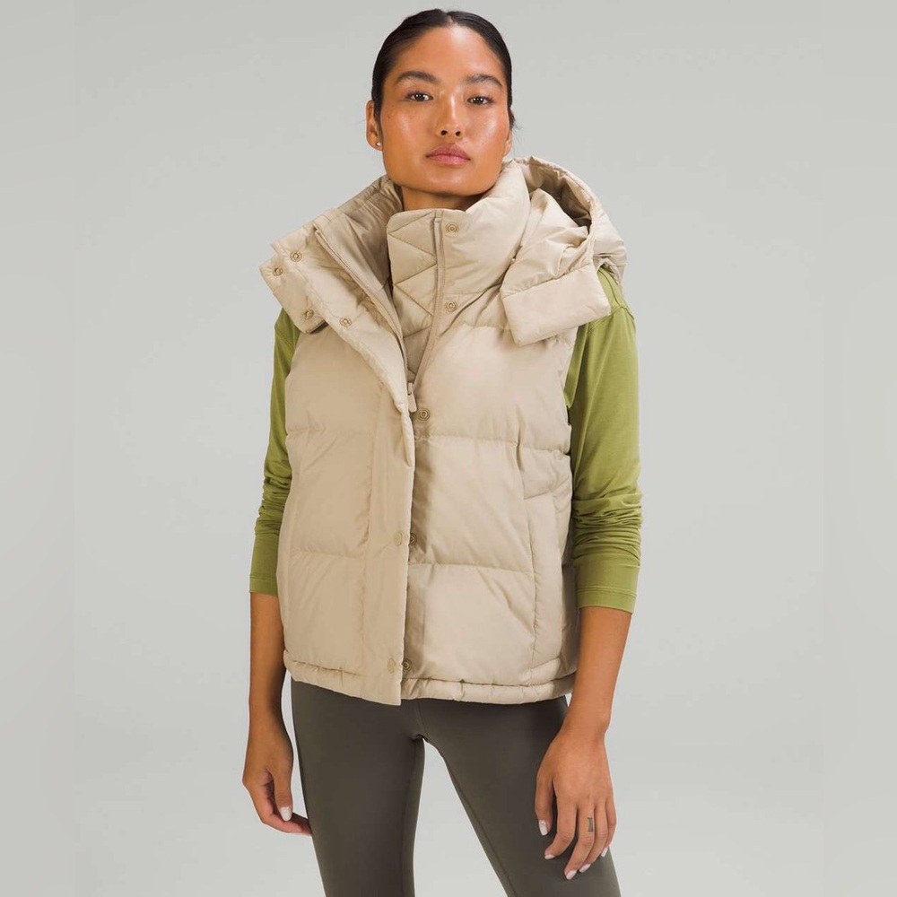 Lululemon Wunder Under 600 Down Fill Cropped Vest |6|